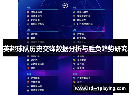 英超球队历史交锋数据分析与胜负趋势研究 英超球队历史交锋数据分析与胜负趋势研究